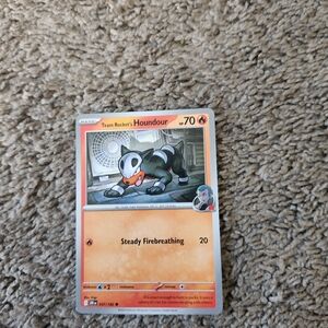 Team Rocket's Houndour 37/182 Reverse Holo Destined Rivals Pokemon TCG - NM